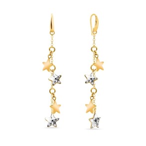 Kolczyki Mirth Crystal Gold