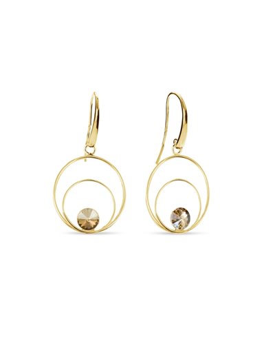 Kolczyki Glory Golden Shadow Gold