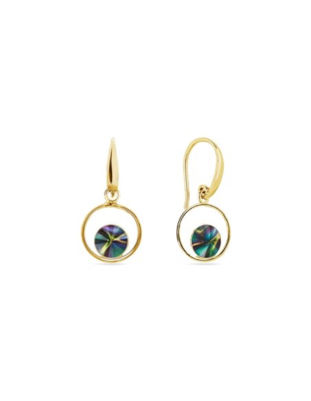 Boucles d'Oreilles Fame Rainbow Dark Gold