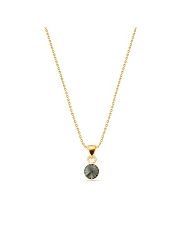 Collier Glee Black Diamond Gold