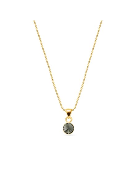 Collier Glee Black Diamond Gold
