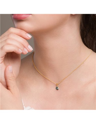 Collier Glee Black Diamond Gold