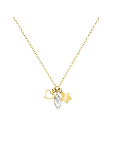 Naszyjnik Serenity Crystal Gold