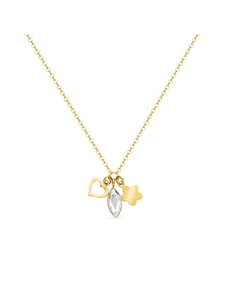 Naszyjnik Serenity Crystal Gold