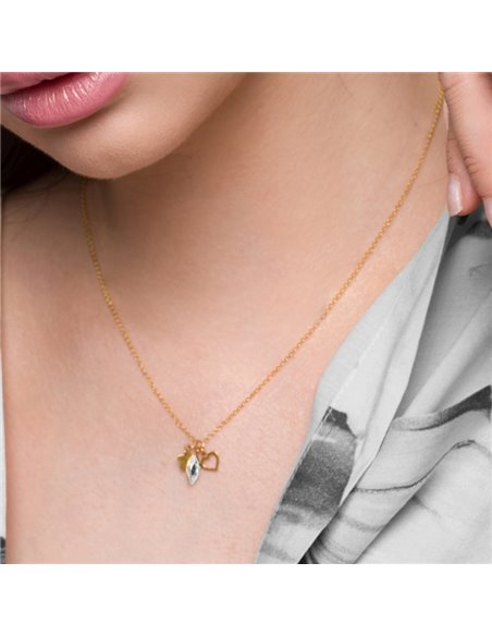 Naszyjnik Serenity Crystal Gold