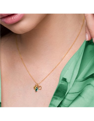 Collier Serenity Emerald Gold