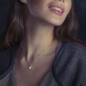 Joy Necklace Crystal Gold 2