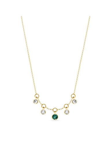 Brio Necklace Emerald  Gold