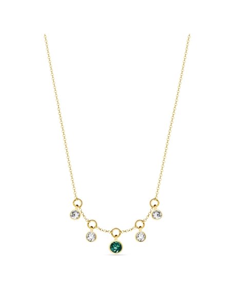Brio Necklace Emerald  Gold