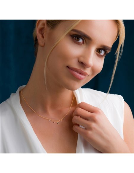 Brio Necklace Emerald  Gold