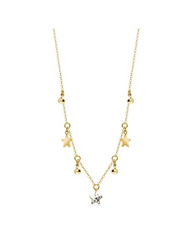 Naszyjnik Mirth Crystal Gold