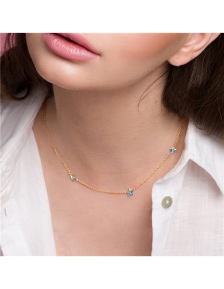 Naszyjnik Astral Aurora Borealis Gold