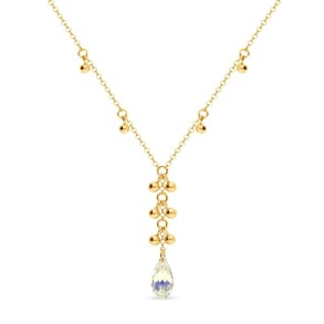Triumph Necklace Aurora Borealis Gold