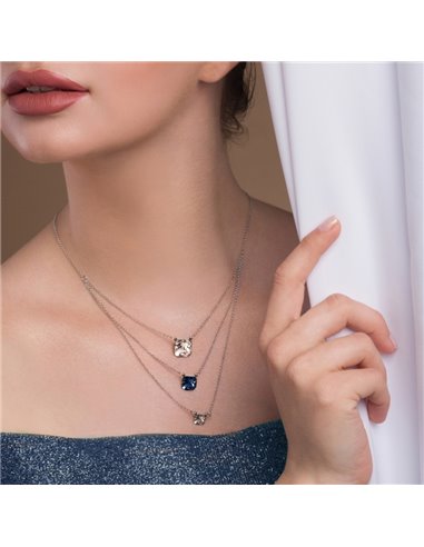 Collier Imperial Trio Crystal Montana