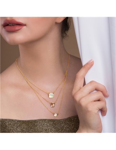 Naszyjnik Imperial Trio Golden Shadow Gold