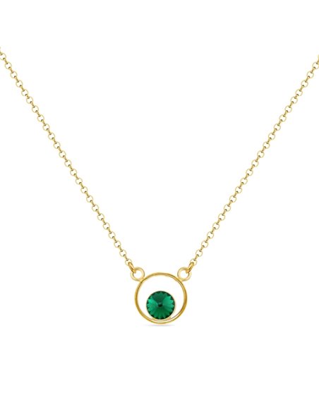 Collier Fame Emerald Gold