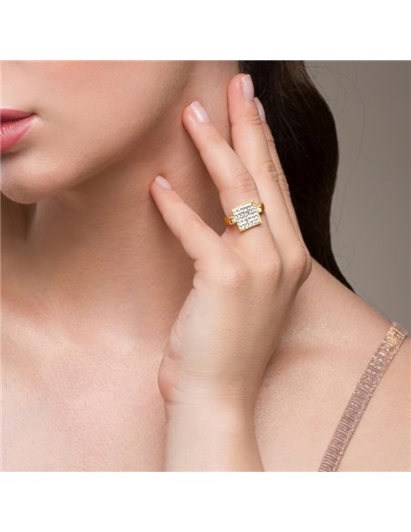 Pierścionek Kingdom Crystal Gold