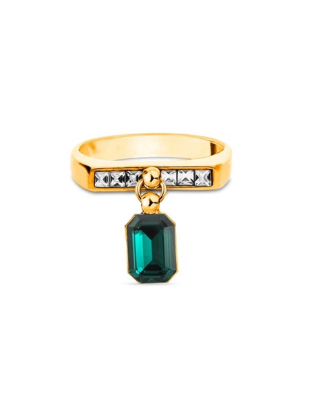 Pierścionek Royal Emerald Gold