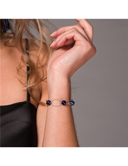 Bracelet Crystalactite au lapis-lazuli