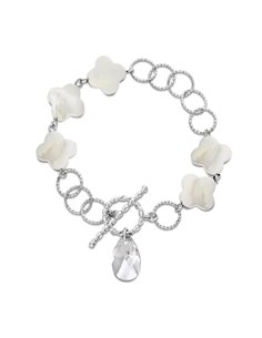 Bracelet Clover avec nacre blanche