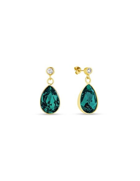 Barocco Earrings Emerald