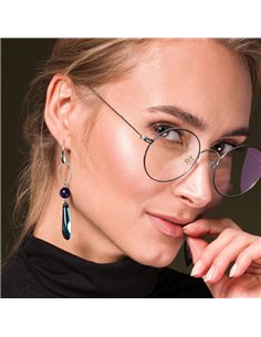 Boucles d'oreilles Crystalactite z lapis lazuli 2