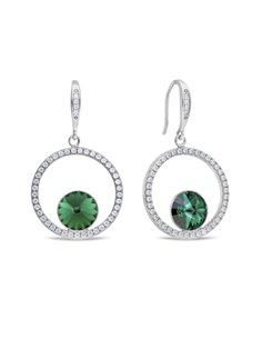 Orbita Earrings Emerald