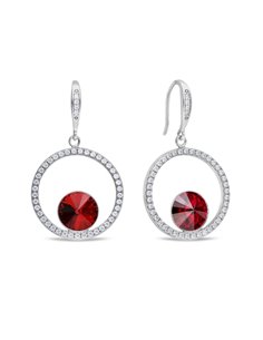 Orbita Earrings Scarlet
