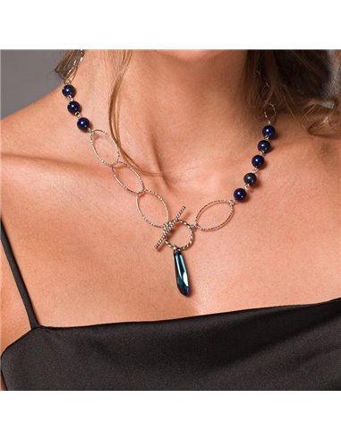 Naszyjnik Crystalactite z lapis lazuli