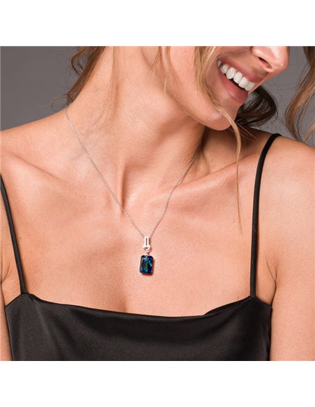 Collier Octagon Bermuda Blue