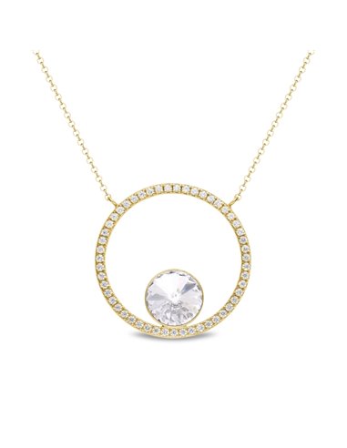 Naszyjnik Orbita Crystal Gold