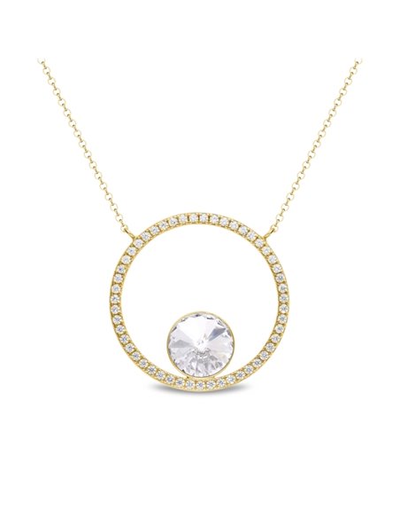Naszyjnik Orbita Crystal Gold
