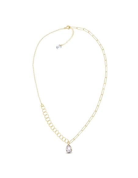 Baroque Necklace Crystal Gold