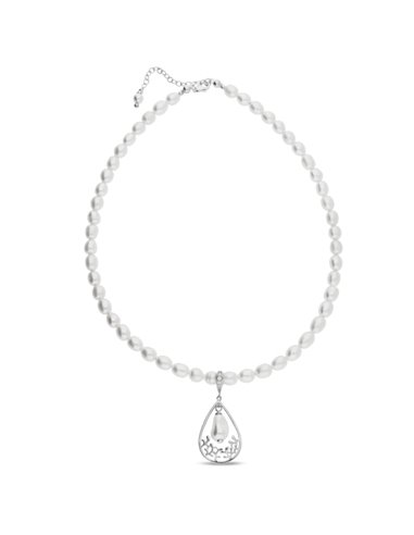 Caresse Necklace Silver with pearls