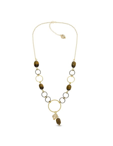 Collier Delicado avec l'oeil de tigre