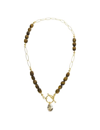 Sassolino Necklace with tiger eye