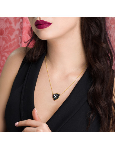 Triantan Silver Night Gold Necklace