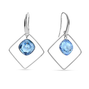 Fantasy Square Earrings Aquamarine