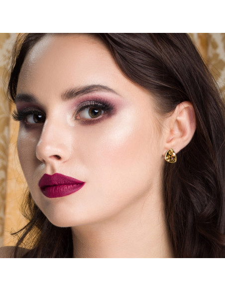 Triantan Gold Light Colorado Topaz Earrings