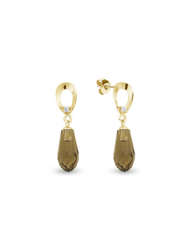Abella Smoky Quartz Earrings