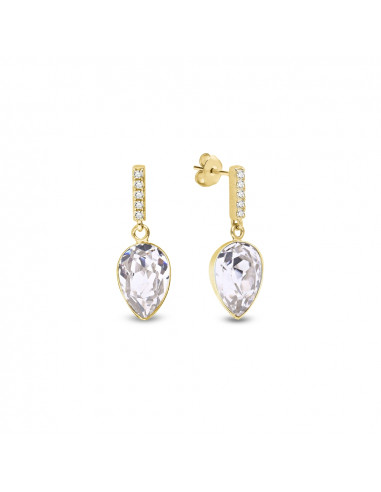 Kolczyki Arcadia Small Gold Crystal