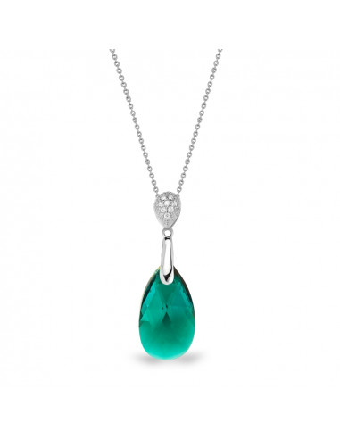 Naszyjnik Dainty Drop Emerald