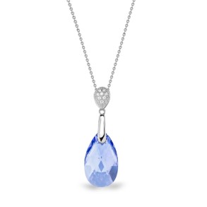 Naszyjnik Dainty Drop Light Sapphire