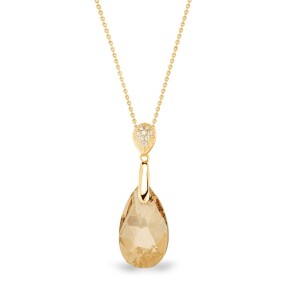 Dainty Drop Golden Shadow Necklace