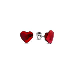 Heart Studs Crystal