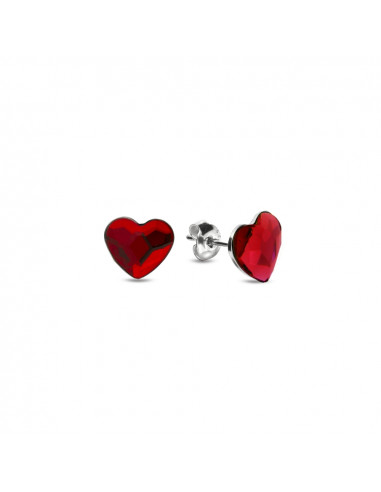 Kolczyki Heart Studs Light Siam