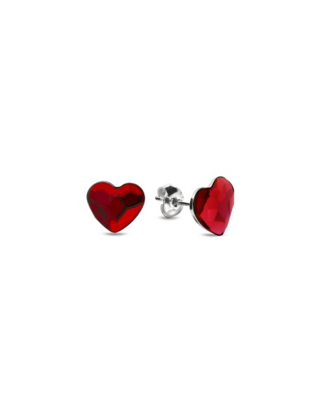 Heart Studs Crystal