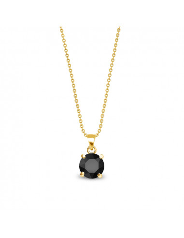 Ronda Necklace Jet Gold