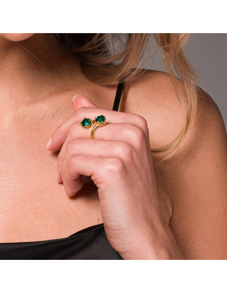 Bague Ronda Emerald Gold