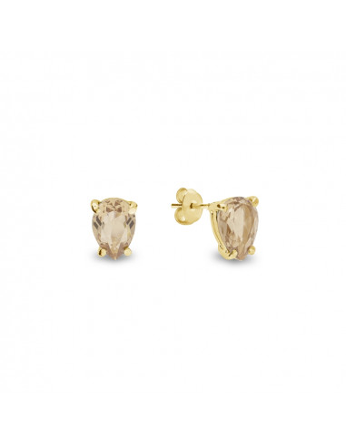 Pariso Small Studs Golden Shadow Gold